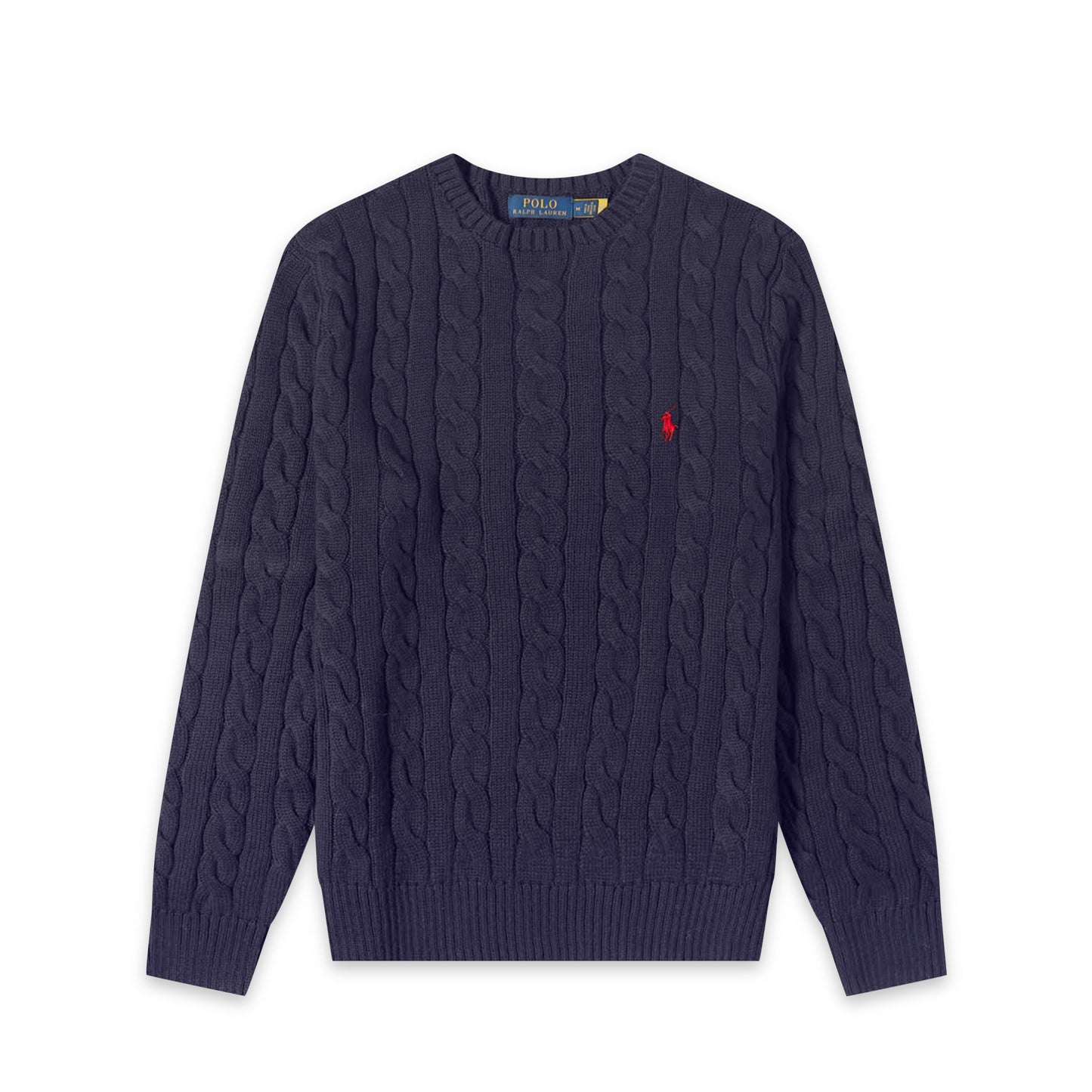 Ralph Lauren Cable Knit Sweater - Navy Mens