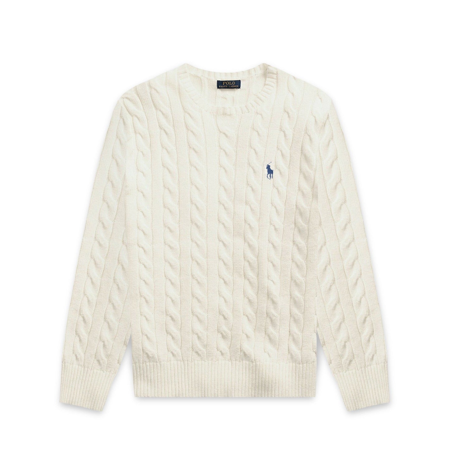 Ralph Lauren Cable Knit Sweater - Off White Mens